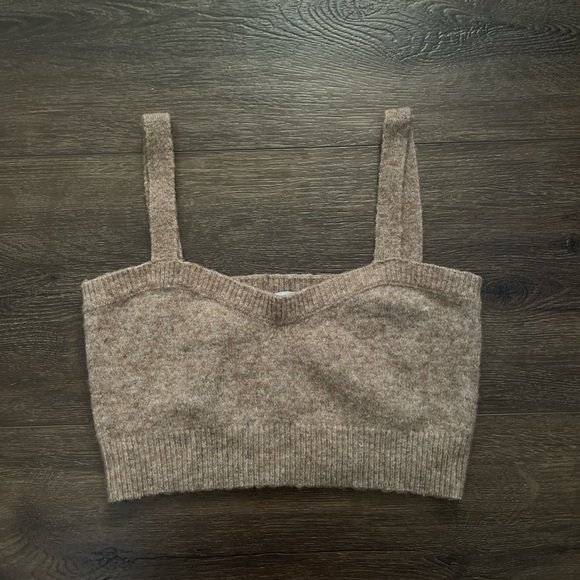 Zara Tops - Zara Fuzzy Crop Top